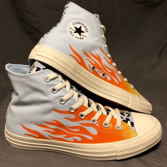 blue flame converse